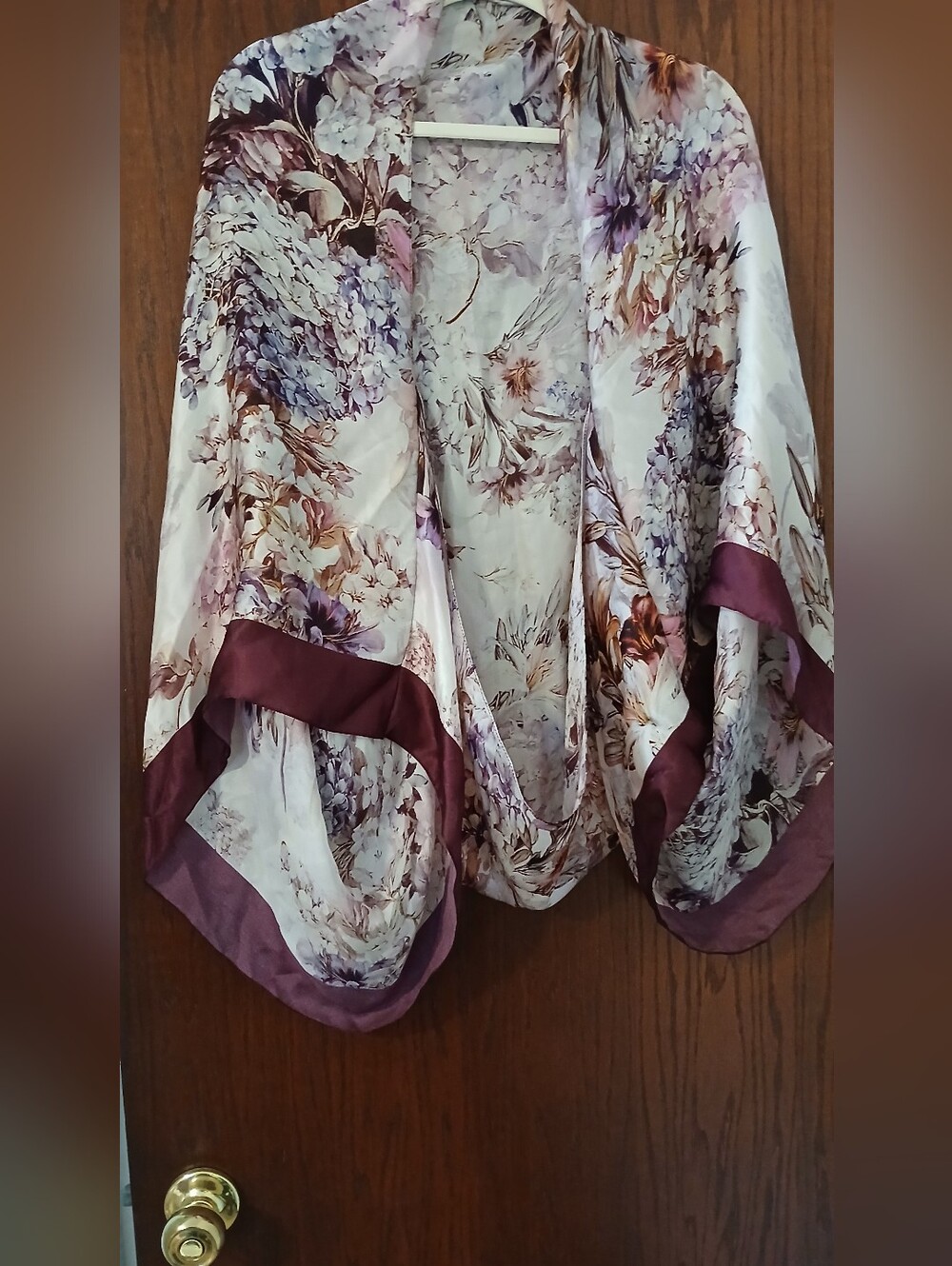 Silk Drape Floral  Wrap